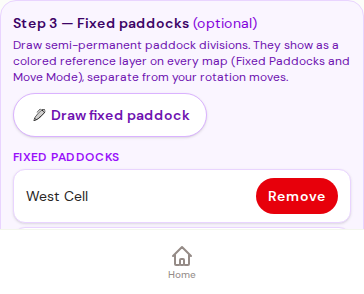 Step 3 draws the reference layer — visual only.